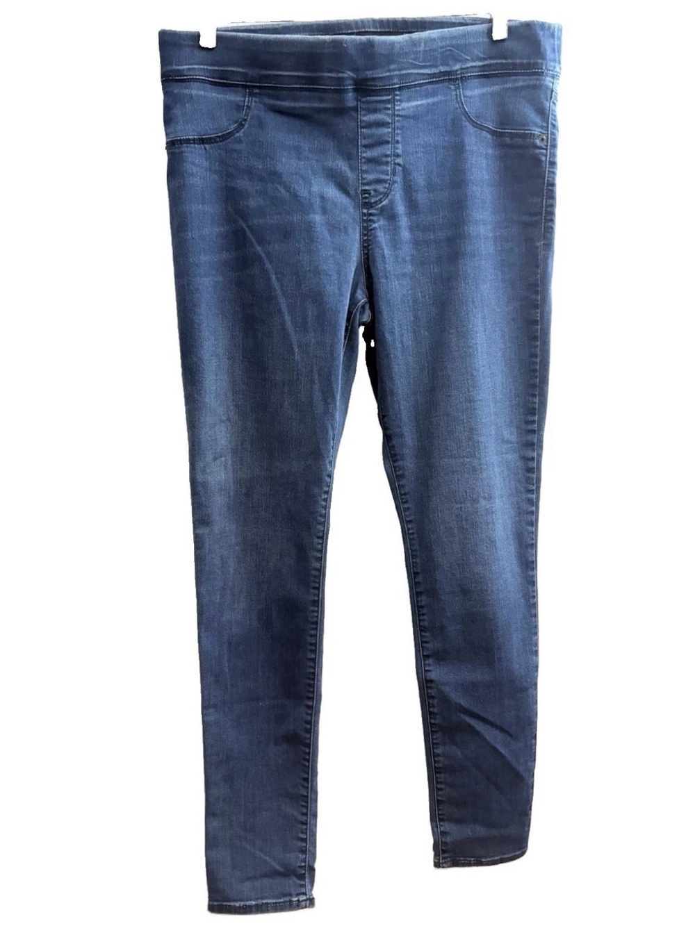 🔥🏷️Old Navy Size 14 Rockstar Super Skinny Ankle Mid Rise Jeans Stretch Dark Wash